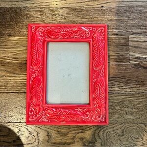 Elegant Red Decorative Picture Frame Ceramic